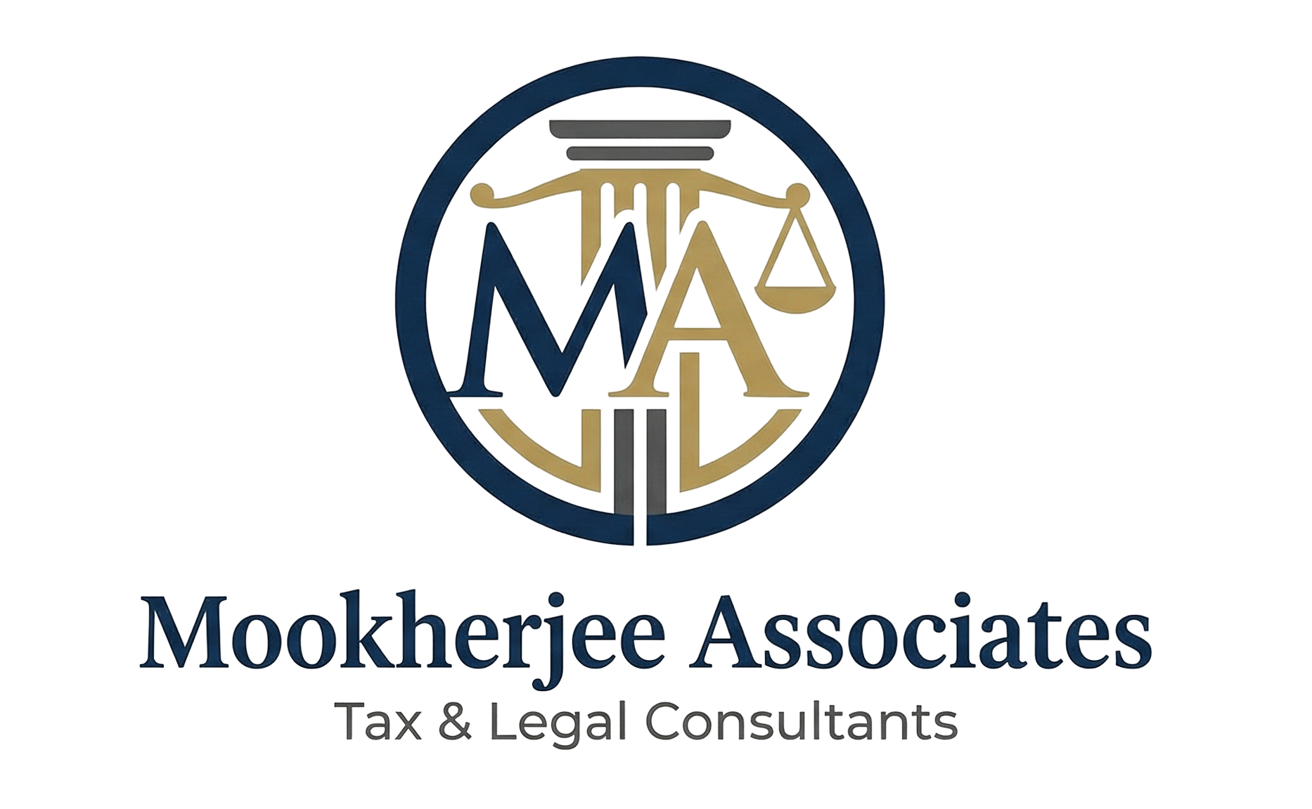 Mukherjee Associates - Tax and Legal Consultant Kolkata Official Logo